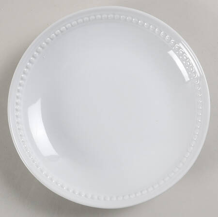 Everyday White Beaded Coupe Salad Plate by Fitz & Floyd