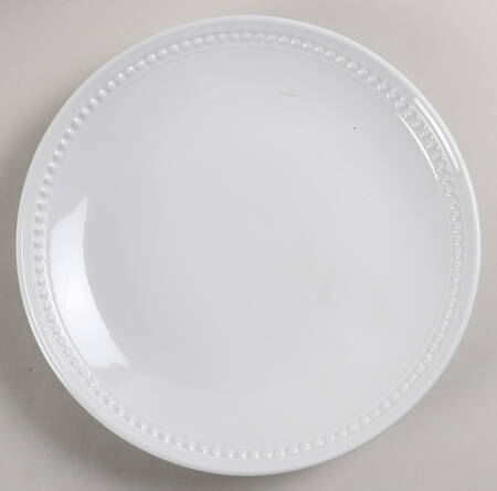 Everyday White Beaded Coupe Dinner Plate by Fitz & Floyd