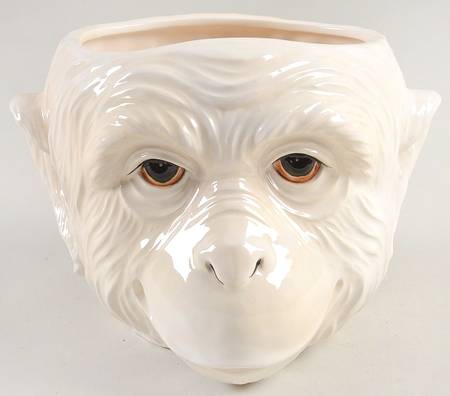 Monkey Business Small Monkey Head Planter
