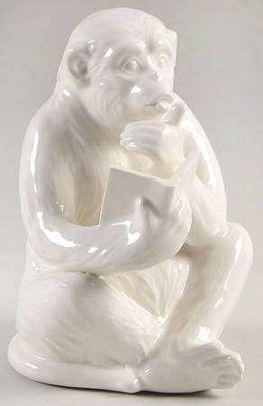 Monkey Business Single China Bookend