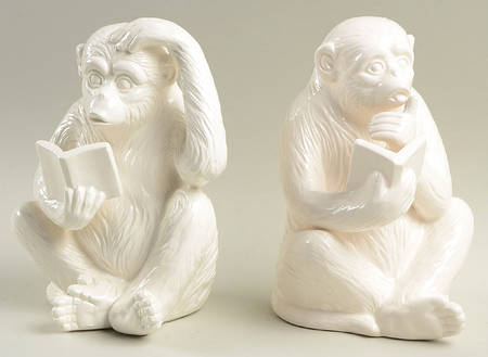 Monkey Business China Bookend - Set of 2