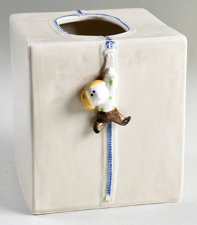 Zip Up Square Tissue Box Cover