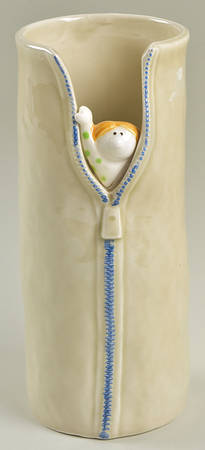 Zip Up 7" Vase