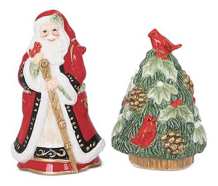 Winter Claus Figural Salt & Pepper Set