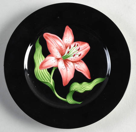 Midnight Floral Salad Plate by Fitz & Floyd