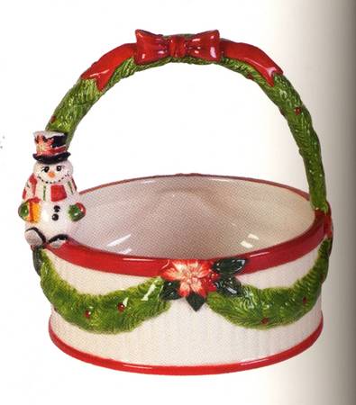 Top Hat Frosty 5" Handled Basket