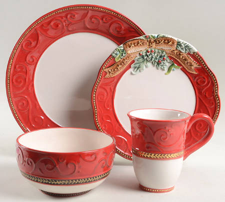 Yuletide Holiday 4 Piece Place Setting