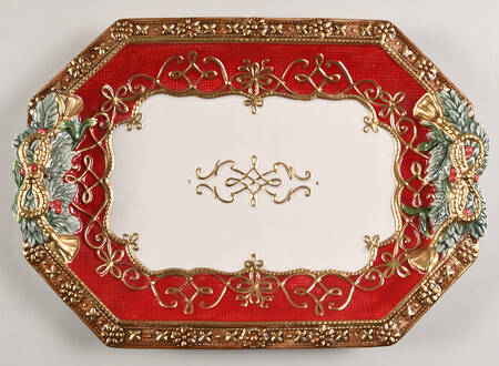 Yuletide Holiday 17" Rectangular Serving Platter