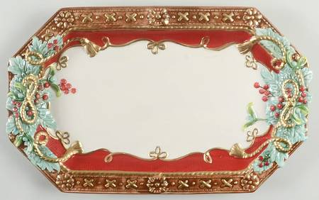 Yuletide Holiday 14" Rectangular Tray