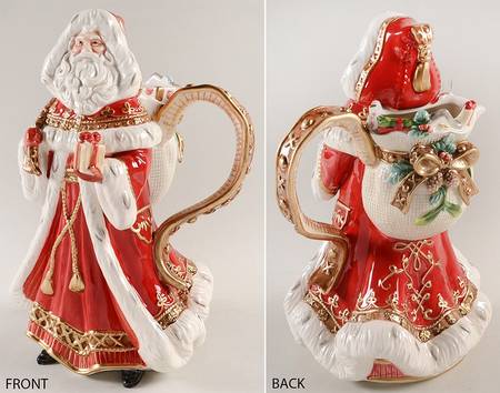 Yuletide Holiday Figural Pitcher
