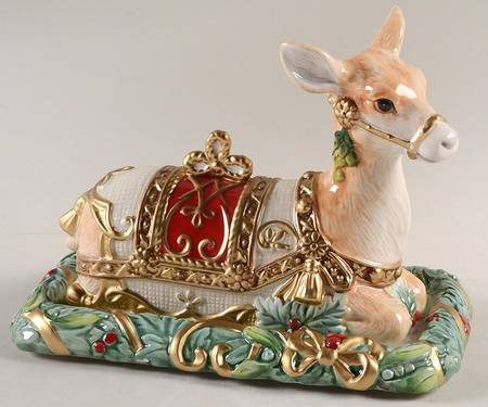 Yuletide Holiday 1/4 Pound Figural Covered Butter