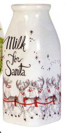 Vintage Holiday Milk Bottle