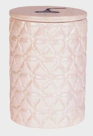 Quilted Kisses Small Canister & Lid