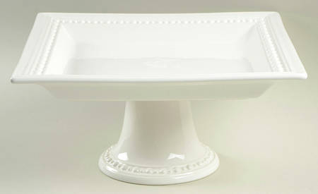 Jewel 11" Diameter Square Pedestal Cake Stand
