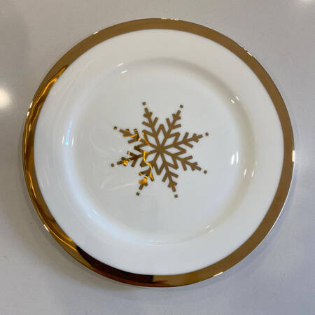 Nevaeh Gold Accent Salad Plate