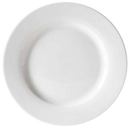 Caterer's White Dinnerware (No Trim) Dinner Plate