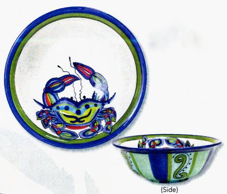 Coastal Collection 11" Round Serving Bowl