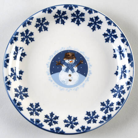 Cameo Snowman Salad Plate