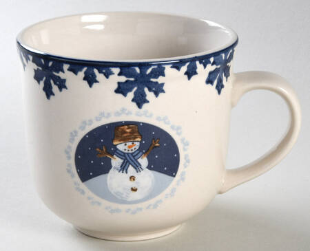 Cameo Snowman Footed Cup