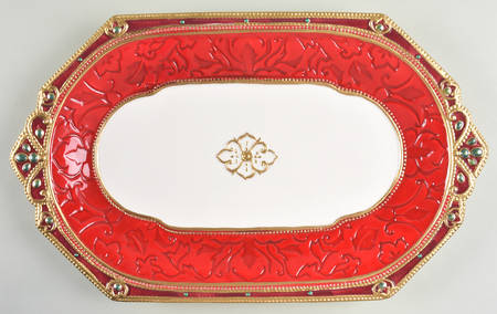 Renaissance Holiday 18" Oval Serving Platter by Fitz & Floyd