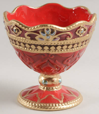 Renaissance Holiday Footed Dessert Bowl