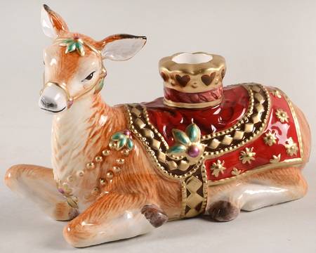 Renaissance Holiday Figural Candlestick