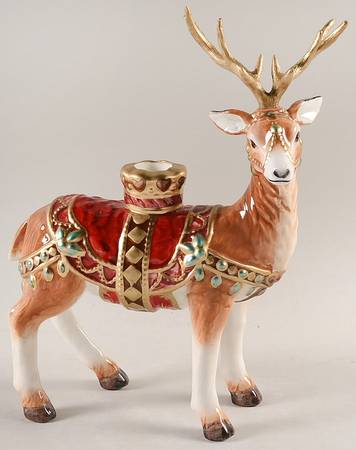 Renaissance Holiday Figural Candlestick