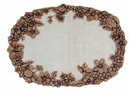 Meadow Blooms 18" Oval Serving Platter