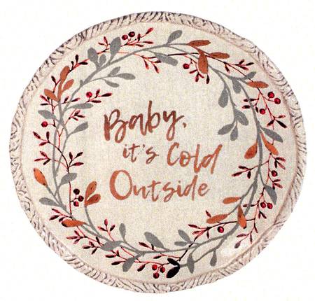 Wintry Woods Snowman Holiday Luncheon Salad Plate