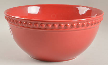 Delmar Red 10" Round Serving Bowl