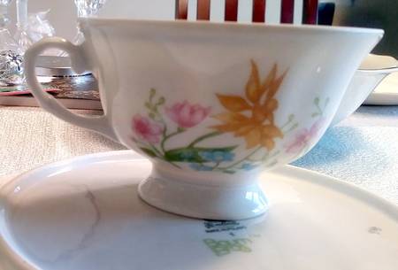 FAV93 Footed Cup & Saucer Set