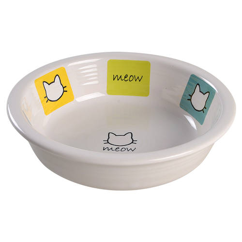 Fiesta Meow (Multicolor Blocks) Cat Bowl