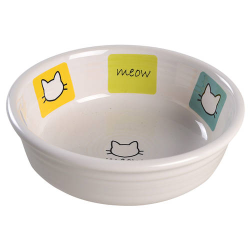Fiesta Meow (Multicolor Blocks) Cat Bowl
