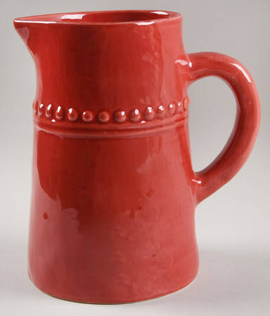 Rustic Dots Red 64 Oz Pitcher