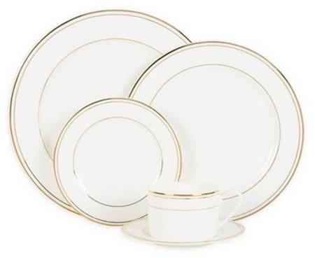 Nevaeh Grand Rim Double Band Gold by Fitz &amp; Floyd