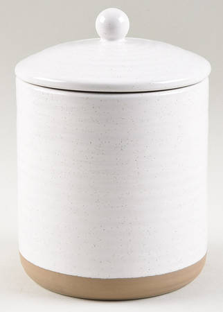 Farmstead White Medium Canister & Lid