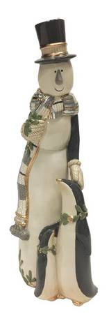 Mistletoe Merriment Snowman Figurine
