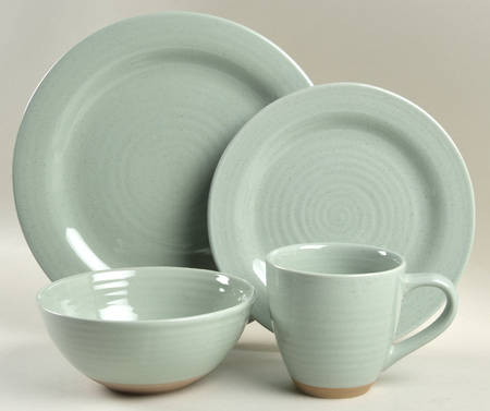 Farmstead Light Green 4 Piece Place Setting