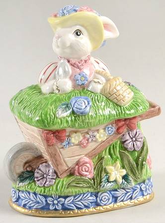 Garden Party Rabbits Sugar Bowl & Lid