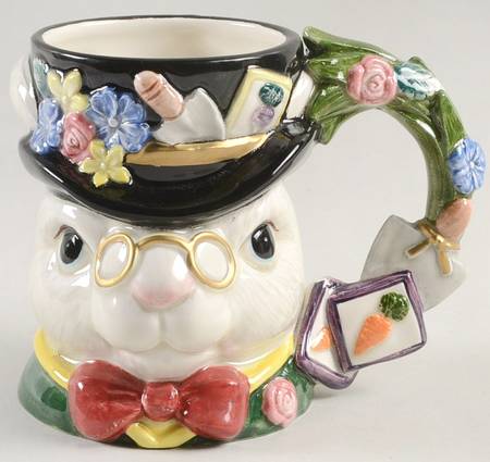 Garden Party Rabbits Mug