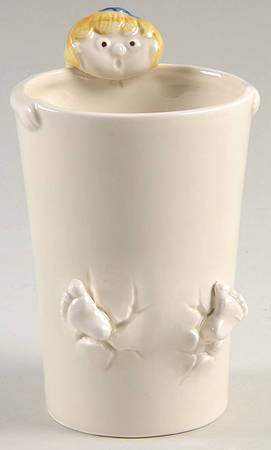 Jack and Jill China Bathroom Tumbler