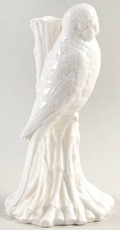 Parrot (White) 8" Tall Candlestick