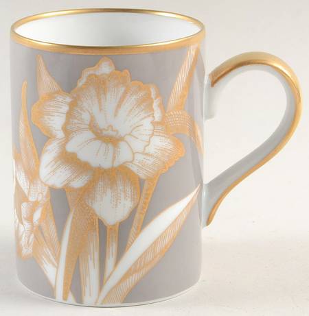 Golden Daffodil Gray Mug