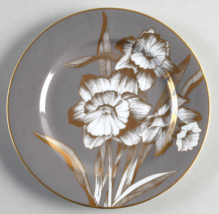 Golden Daffodil Gray by Fitz &amp; Floyd
