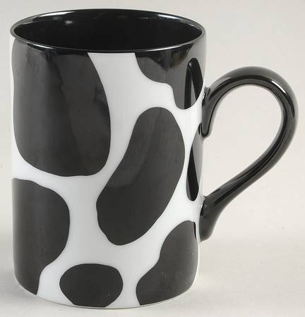 Collage (Black Spots on White) Mug
