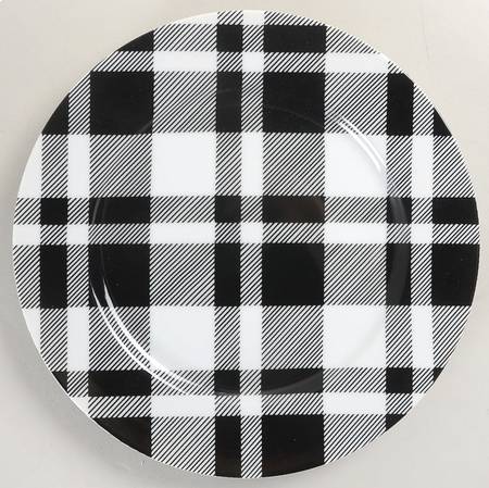 Black and White Plaid by Fitz &amp; Floyd