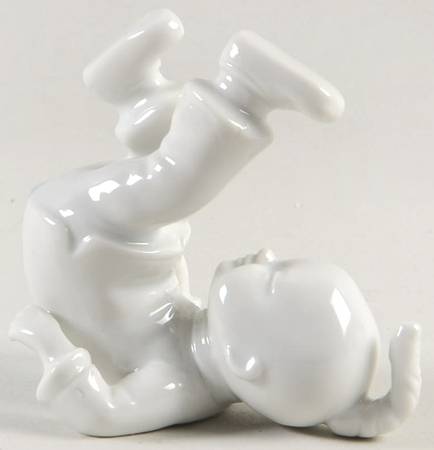 Chinese Boys Chinese Boy on Back Feet Up Figurine Tumbler