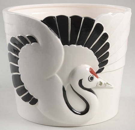 Imperial Crane 6" Cachepot