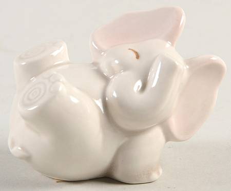 Elephant Elephant Tumbling Figurine on Back