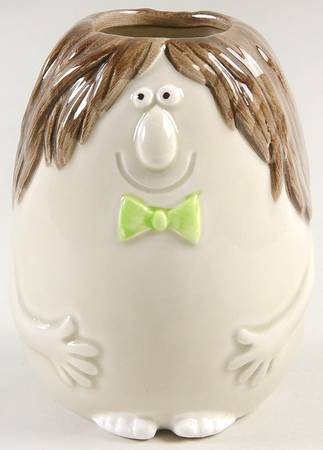 Bob, Carol, Ted, Alice 4" Vase